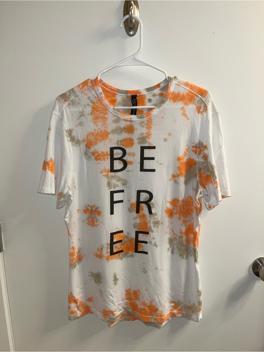 Lululemon Orange Tie Dye Shirt